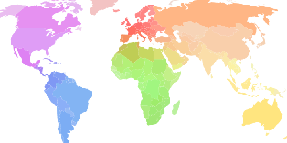 Watercolor map