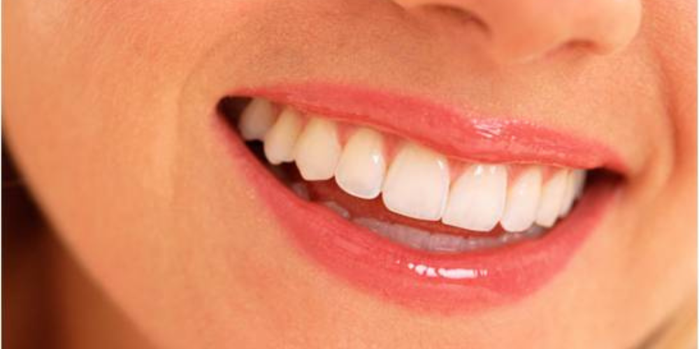 Closeup of a smiling mouth