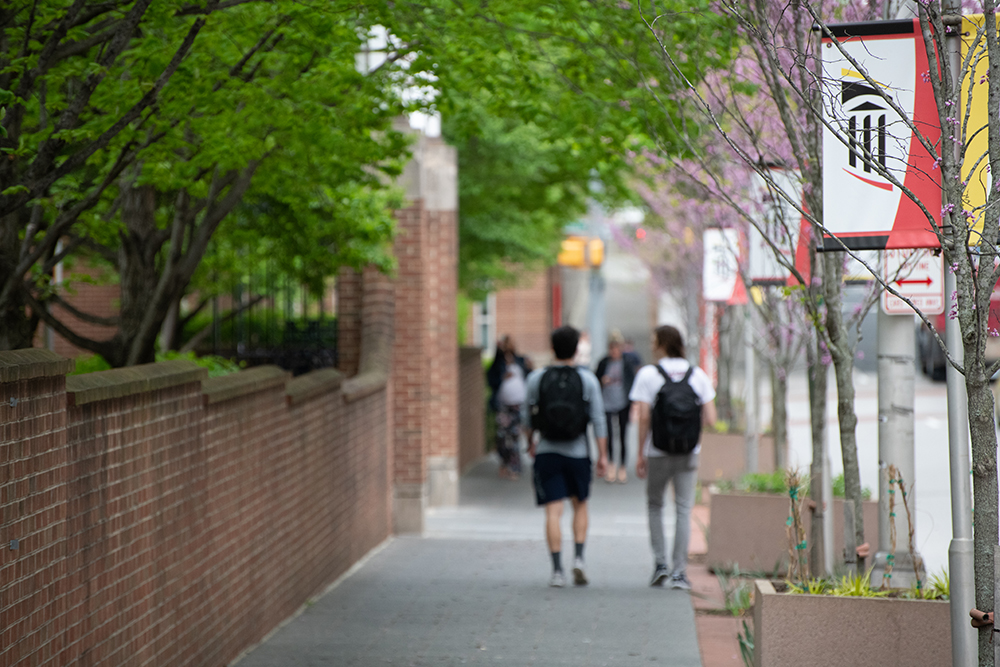 Students Walking on Campus