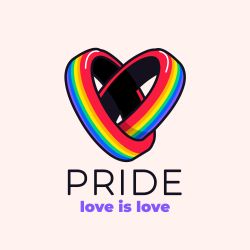 Rainbow pride logo