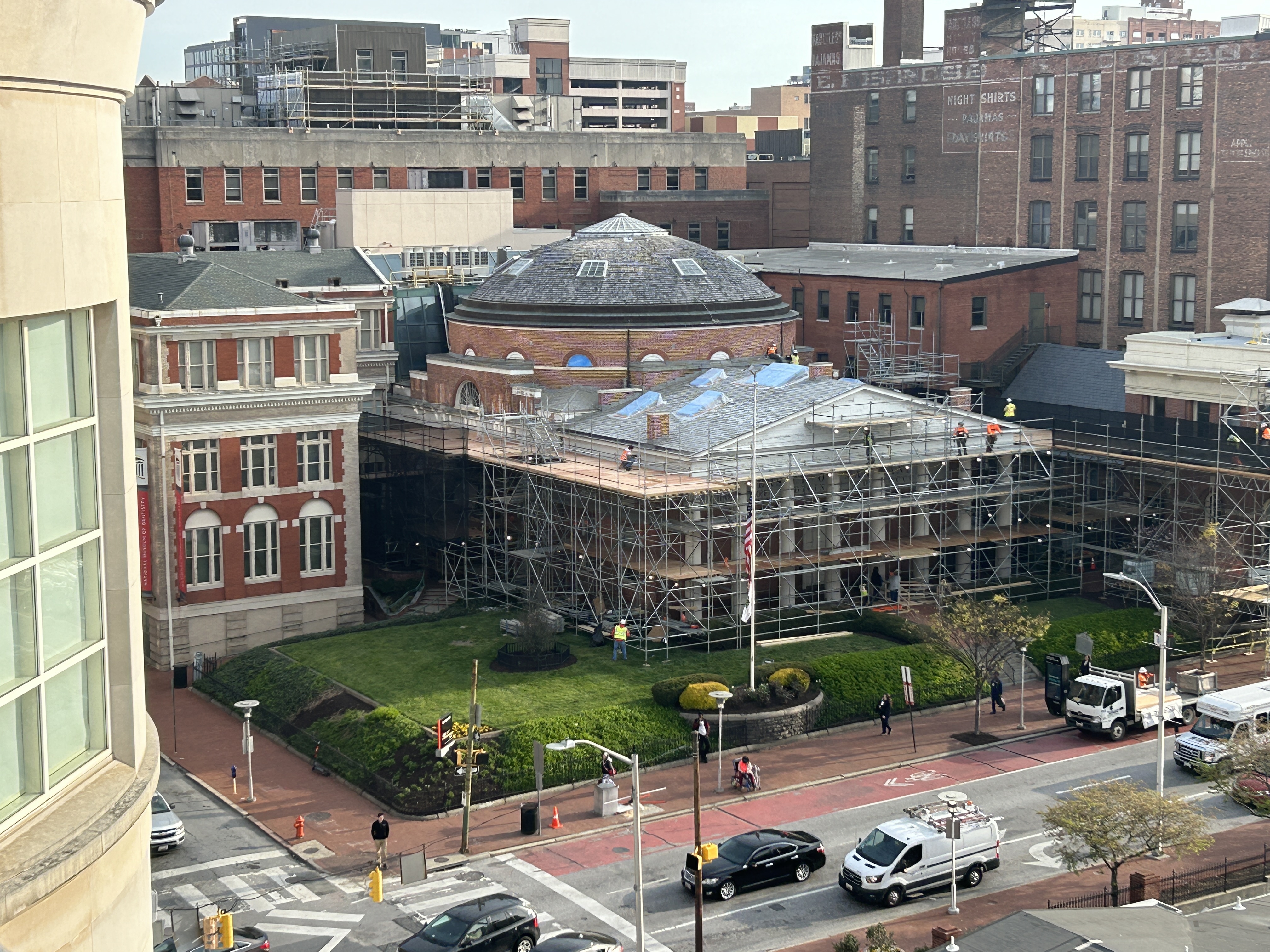 Davidge Hall Scaffolding
