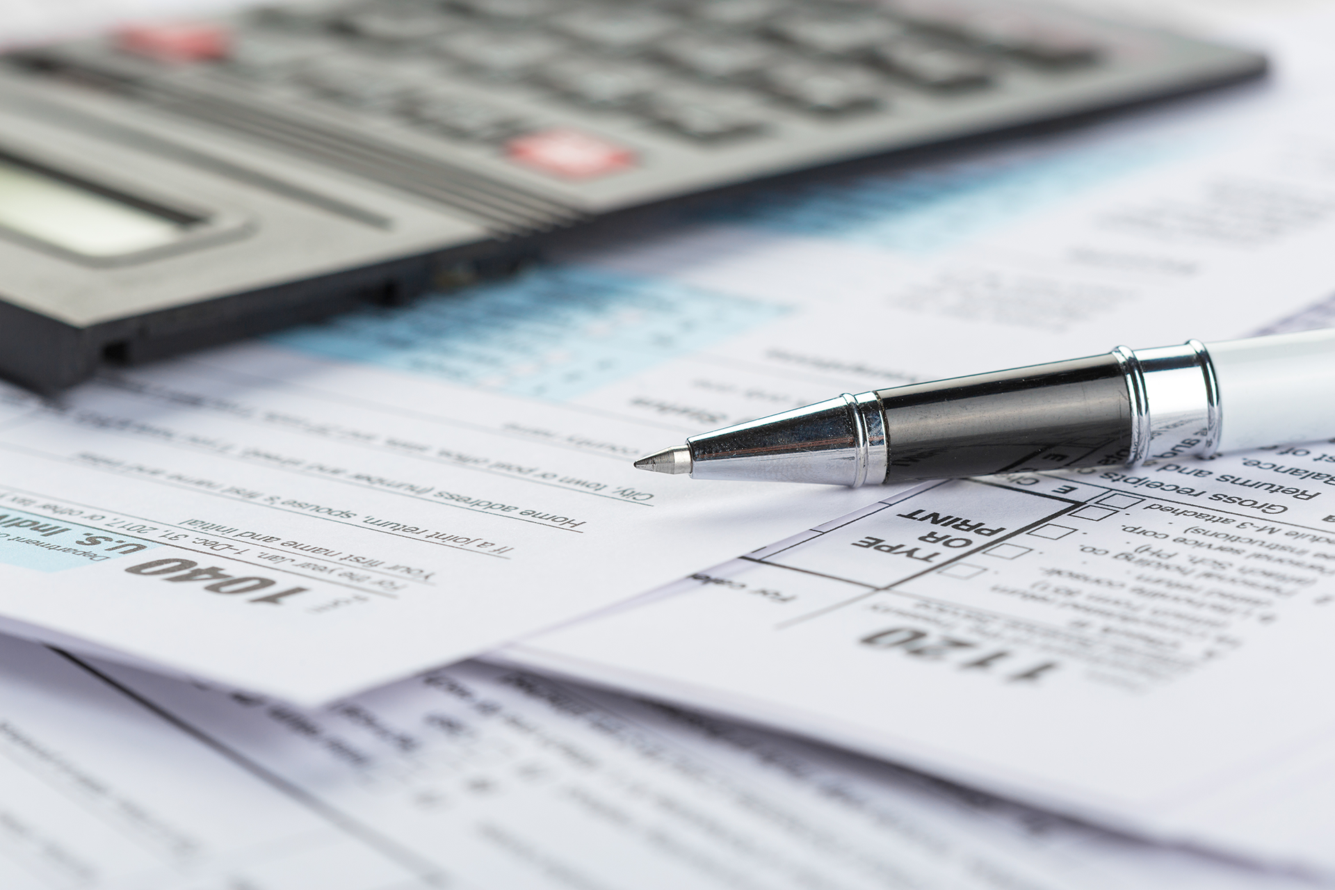 Calculator and Tax Forms