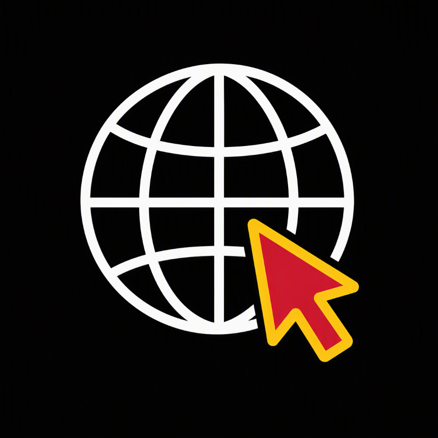 WEB WORLD WITH ARROW