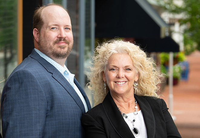 Charles Schelle and Dana Rampolla