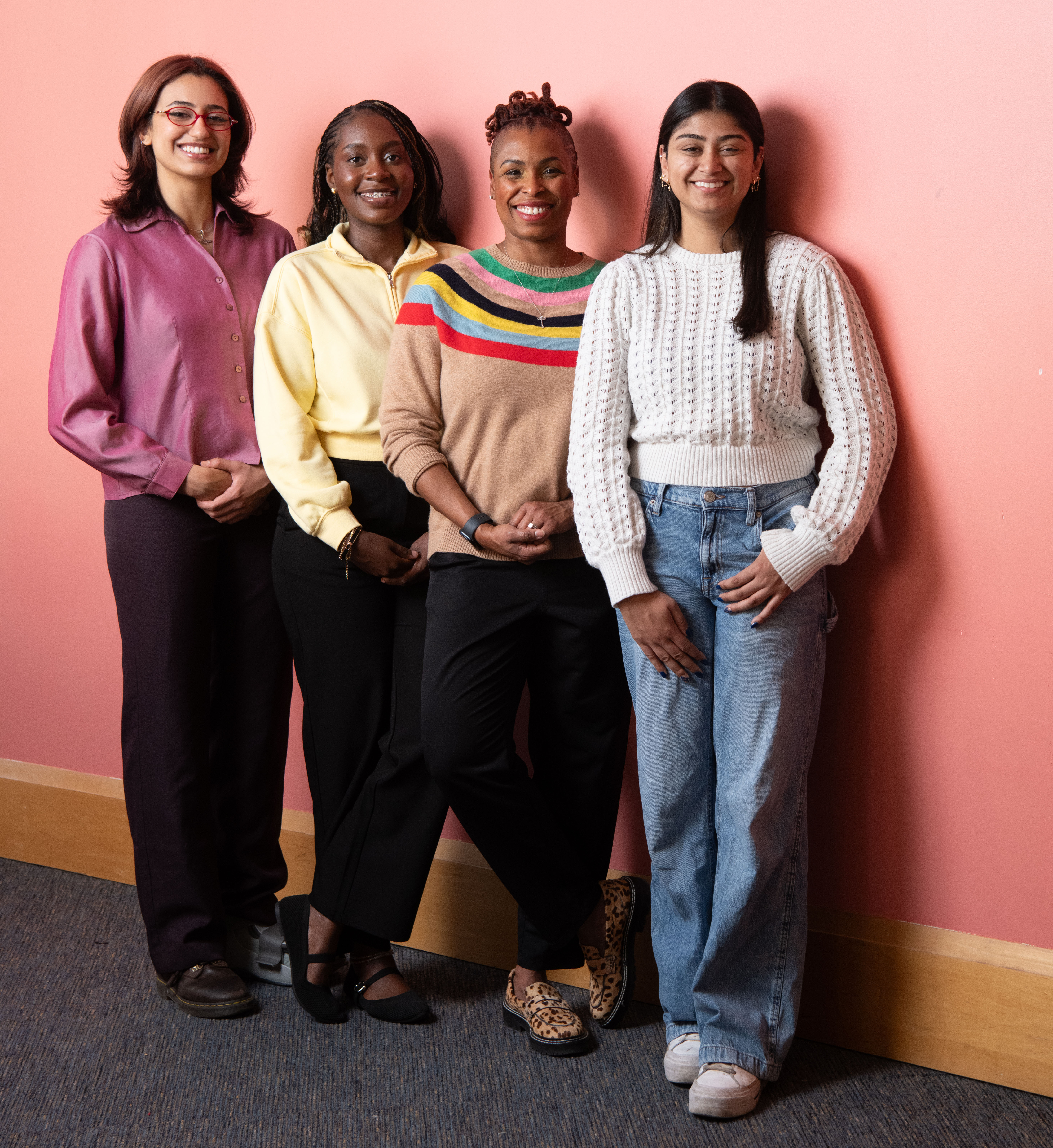 Four women standing