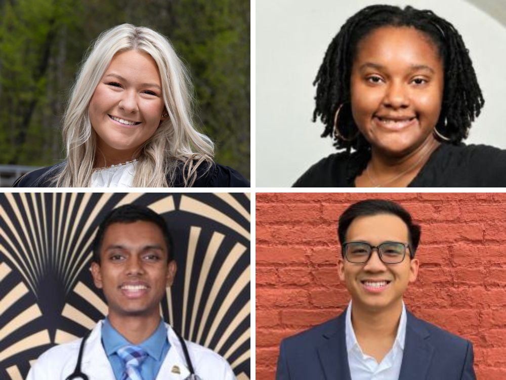 Top L-R: Emma Lyles, Victoria Able; Bottom L-R Shobhit Prasad, Quoc Ngo. Not pictured: Tanya Bryant-Nickens