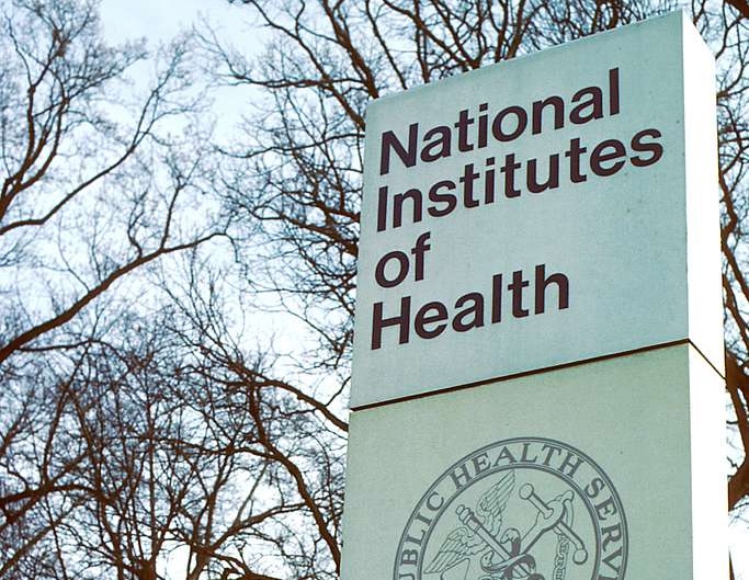 Photo of a sign outside one of the NIH buildings. CC0 1.0 Universal license.